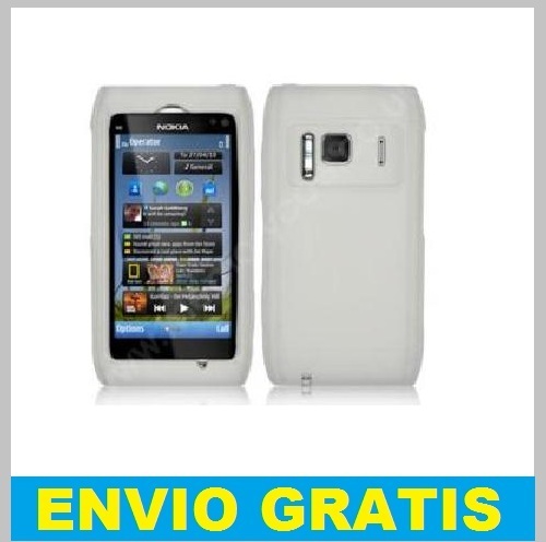 FUNDA SILICONA PARA NOKIA N8 BLANCA
